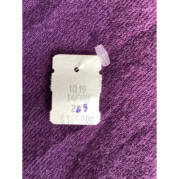 Scott Barber Men's 100% Merino Wool Crew Neck Knit Sweater Purple Size Large - Picture 8 of 8